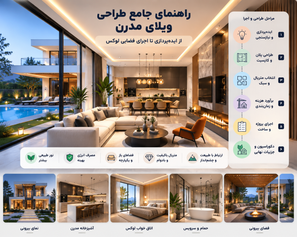 طراحی ویلای مدرن
